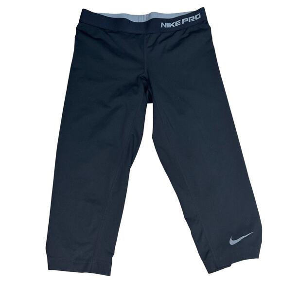 Nike Pro Compression Black Medium 8-10  Activewear Gym Running Dri-Fit Unisex - Picture 1 of 9